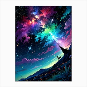 Starry Night Sky 25 Canvas Print