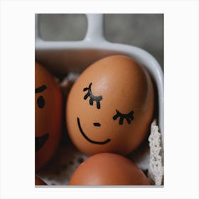 Happy Eggs 2 Canvas Print