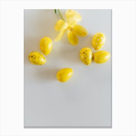 Yellow Easter Eggs Canvas Print