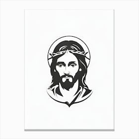 Jesus Face 1 Canvas Print