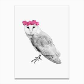 Dressy Owl Canvas Print
