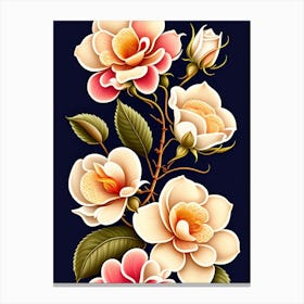 Roses Wallpaper Canvas Print