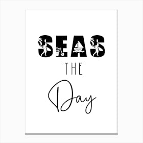 Seas The Day Summer Canvas Print