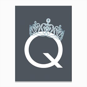 Q Queen Canvas Print