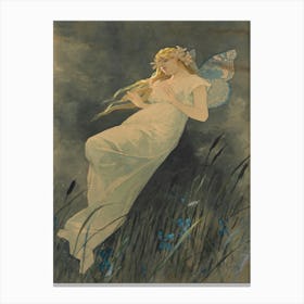 Fairy In The Grass Canvas Print