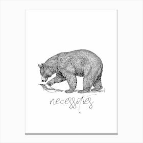 Bear Necessities Canvas Print