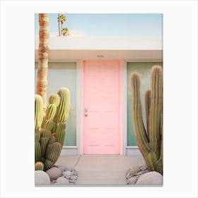 California Dreaming - Pink Door Palm Springs Canvas Print