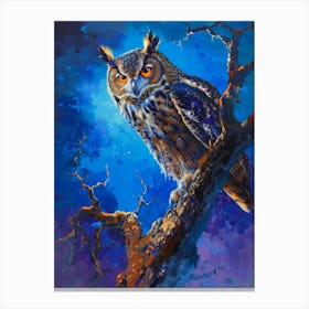 Owl In A Tree Canvas Print