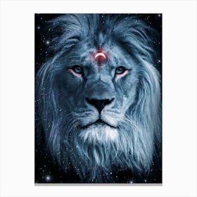 Lion Darkness 1 Canvas Print