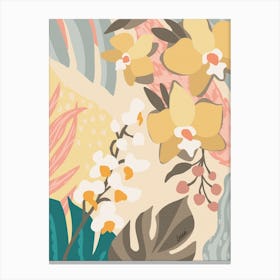Tropical Orchids Canvas Print