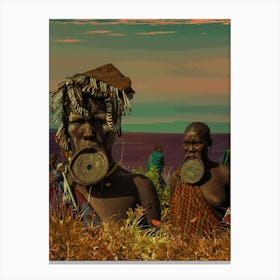 African Tribe Family Canvas Print