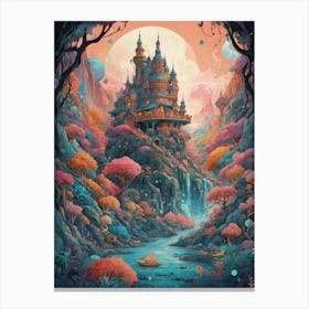 Castle In The Forest 1 Canvas Print