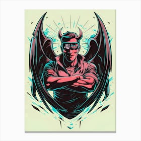 Devil With Wings 2 Canvas Print