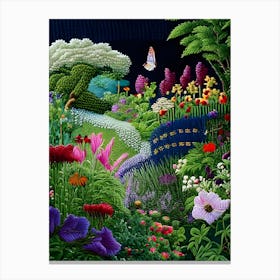 Embroideredgarden Canvas Print