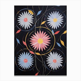Asters 7 Hilma Af Klint Inspired Flower Illustration Canvas Print
