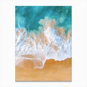 Aerial View Of A Beach 103 Canvas Print