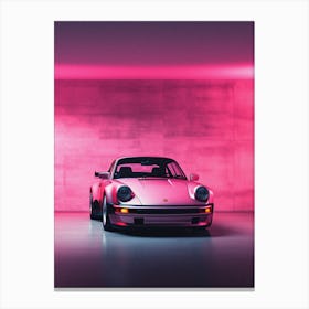 Pink Porsche 911 1 Canvas Print