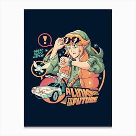 Link to the Future - Cute Funny Game Movie Gift Canvas Print