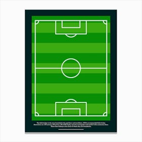 Soccer Field Canvas Print