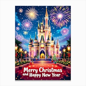 Merry Christmas And Happy New Year 15 Canvas Print