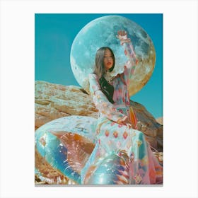 Boho Moon Canvas Print