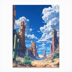 Cactus Desert 10 Canvas Print