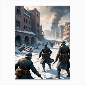 Battle of Stalingrad Canvas Print