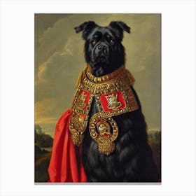 Newfoundland Renaissance Portrait Oil Painting Canvas Print