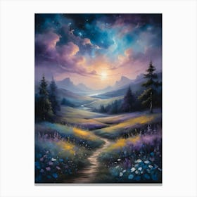 Path To The Moon Canvas Print