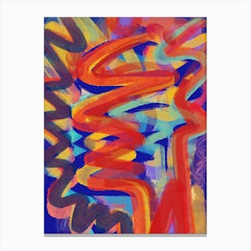 Doodle Colorful Art Canvas Print