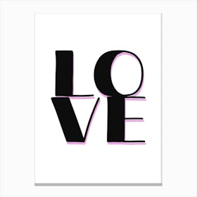 Love poster Canvas Print