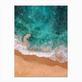 Aerial View Of A Beach Canvas Print