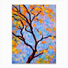 Cottonwood 2 tree Abstract Block Colour Canvas Print