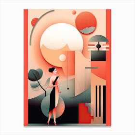 Minimalist Visions: Celebrating Woman's Influence Canvas Print