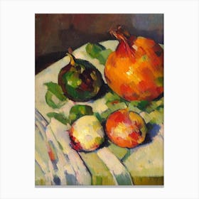 Onion Cezanne Style vegetable Canvas Print