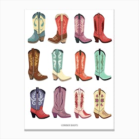 Cowboy Boots Canvas Print