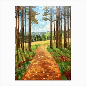 Path Through The Pines Canvas Print