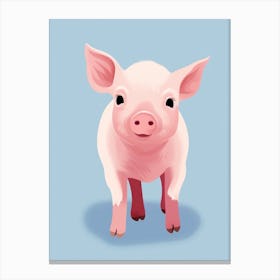Baby Animal Illustration  Pig 1 Canvas Print