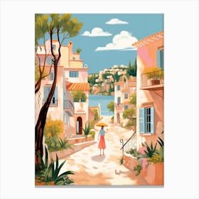 Mallorca Spain 1 Illustration Canvas Print