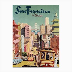 San Francisco Poster Art Print Canvas Print