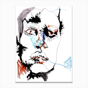 Ink Face Canvas Print