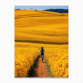 Sunflower Field 1 Canvas Print