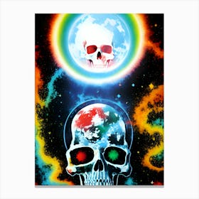 Psychedelic Skull 3 Canvas Print