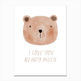 Bear Love Canvas Print