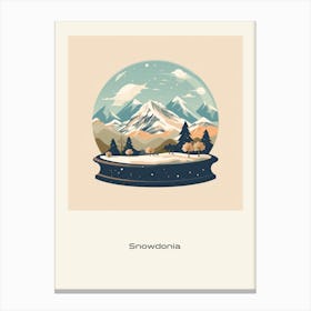 Snowdonia National Park United Kingdom 2 Snowglobe Poster Canvas Print