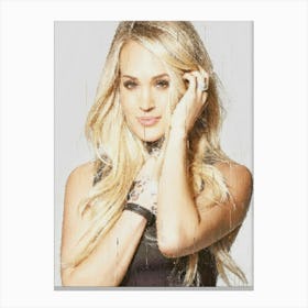 Carrie Underwood Painting Canvas Print