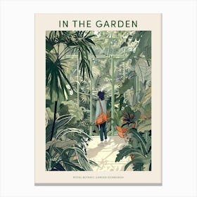 In The Garden Poster Royal Botanic Garden Edinburgh United Kingdom 1 Canvas Print