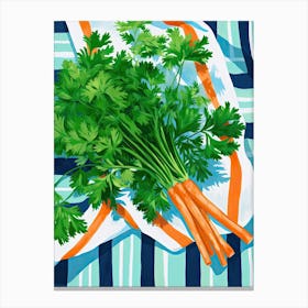 Parsley Summer Illustration 2 Canvas Print