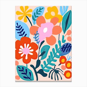 Blossoms in Bloom: Matisse's Inspiration, Flower Market Canvas Print