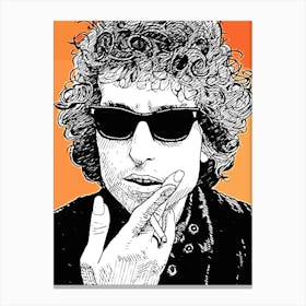 bob dylan music Canvas Print